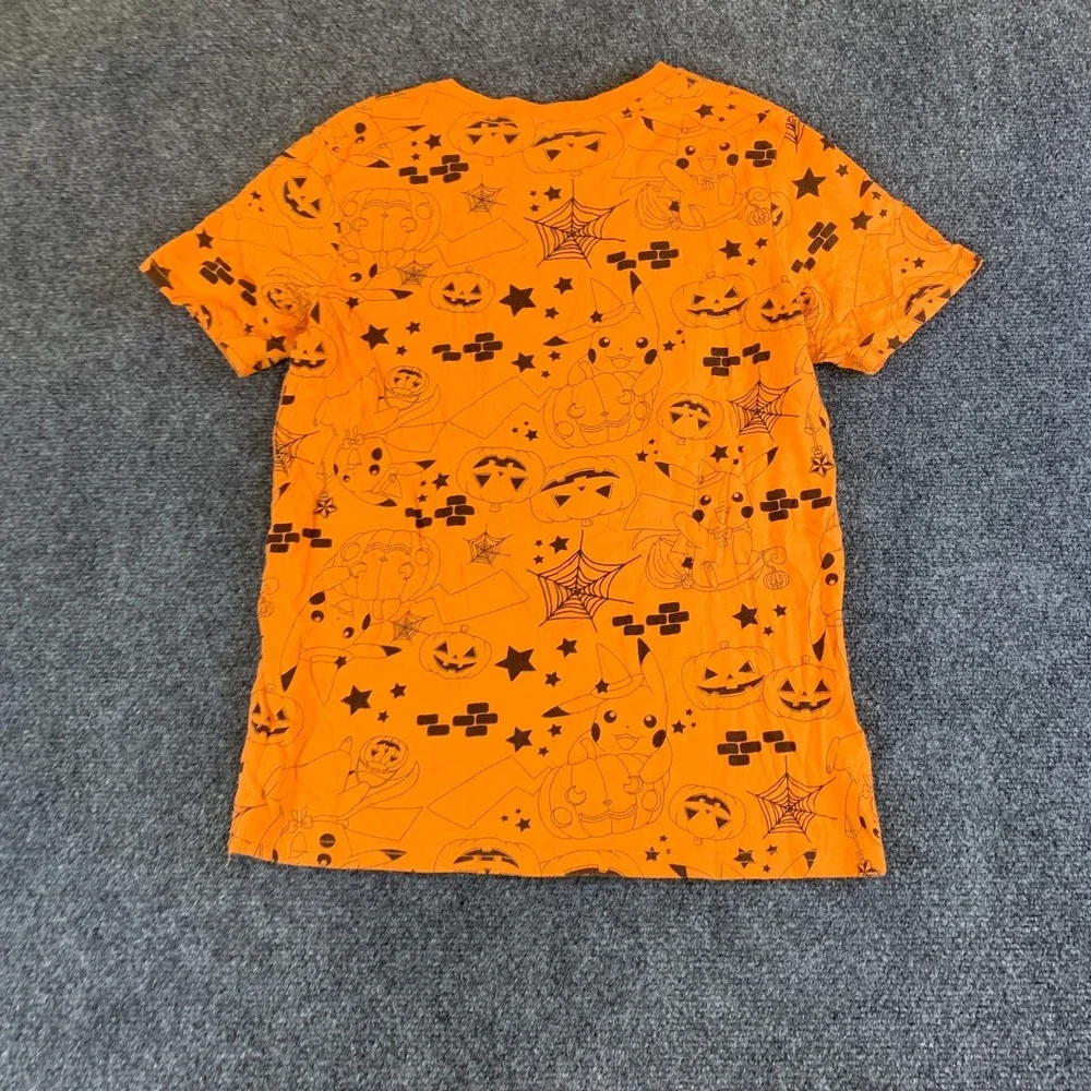 Hybrid Apparel Pokemon Pikachu Halloween T-Shirt Boys XL Orange Graphic Cotton